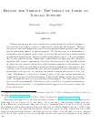 Cover page of Beyond the Verdict: The Impact of Juries on Judicial Support