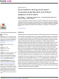 Cover page: Zoom behavior during visual search modulates pupil diameter and reflects adaptive control states.