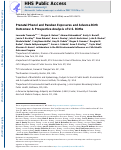 Cover page: Prenatal Phenol and Paraben Exposures and Adverse Birth Outcomes: A Prospective Analysis of U.S. Births
