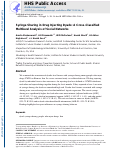 Cover page: Syringe Sharing in Drug Injecting Dyads: A Cross-Classified Multilevel Analysis of Social Networks