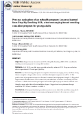 Cover page: Process evaluation of a mHealth program: Lessons learned from Stop My Smoking USA, a text messaging-based smoking cessation program for young adults