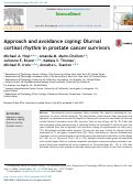Cover page: Approach and avoidance coping: Diurnal cortisol rhythm in prostate cancer survivors