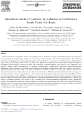Cover page: Inhalation intake of ambient air pollution in California's South Coast Air Basin