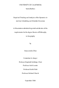 Cover page: Empirical Tracking and Analysis of the Dynamics in Activity Scheduling and Schedule Execution