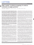 Cover page: High-spatial-resolution mapping of catalytic reactions on single particles