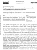 Cover page: Complete mitochondrial genomes of the anadromous and resident forms of the lamprey Lethenteron camtschaticum