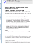 Cover page: Changes in visual cortical processing attenuate singleton distraction during visual search