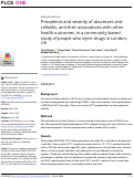 Cover page: Prevalence and severity of abscesses and cellulitis, and their associations with other health outcomes, in a community-based study of people who inject drugs in London, UK