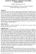 Cover page: Modeling thermal comfort in stratified environments