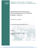 Cover page: Monitoring-Based Commissioning:  Benchmarking Analysis of 24 University Buildings in California