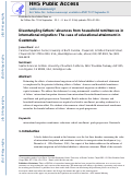 Cover page: Disentangling fathers’ absences from household remittances in international migration: The case of educational attainment in Guatemala