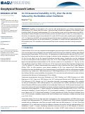 Cover page: An Intraseasonal Variability in CO2 Over the Arctic Induced by the Madden‐Julian Oscillation