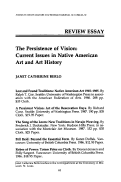 Cover page: The Persistence of Vision: Current Issues in Native American Art and Art History