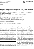 Cover page: Preformed and regenerated phosphate in ocean general circulation models: can right total concentrations be wrong?