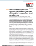 Cover page: GLUT1-mediated glycolysis supports GnRH-induced secretion of luteinizing hormone from female gonadotropes