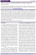 Cover page: Biome evolution and biogeographical change through time