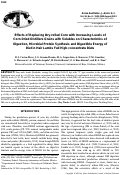 Cover page: Effects of Replacing Dry-rolled Corn with Increasing Levels of Corn Dried Distillers Grains with Solubles on Characteristics of Digestion, Microbial Protein Synthesis and Digestible Energy of Diet in Hair Lambs Fed High-concentrate Diets