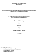 Cover page: Advancing Methods to Synthesize Nitrogen-Containing Small Molecules for Catalysis and as Potential Therapeutics