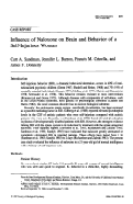 Cover page: Influence of naloxone on brain and behavior of a self-injurious woman.