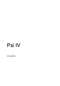 Cover page: Psi Ⅳ