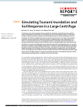 Cover page: Simulating Tsunami Inundation and Soil Response in a Large Centrifuge