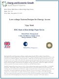 Cover page: Low-voltage System Designs for Energy Access