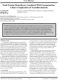 Cover page: Fatal Tension Hemothorax Combined with Exanguination: A Rare Complication of Neurofibromatosis