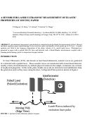 Cover page: A Sensor for Laser Ultrasonic Measurement of Elastic Properties of Moving Paper