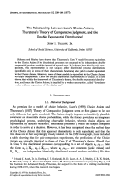 Cover page: The relationship between Luce's Choice Axiom, Thurstone's Theory of Comparative Judgment, and the double exponential distribution