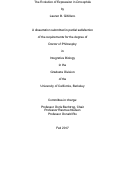 Cover page: The Evolution of Expression in Drosophila