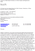 Cover page: CO{sub 2} injection in the Altmark Natural gas field, Germany: Simulations of water injection to delay CO{sub 2} breakthrough