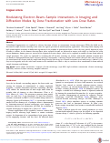 Cover page: Modulating Electron Beam–Sample Interactions in Imaging and Diffraction Modes by Dose Fractionation with Low Dose Rates