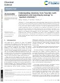 Cover page: Understanding chemistry: from “heuristic (soft) explanations and reasoning by analogy” to “quantum chemistry”