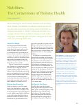 Cover page: Nutrition: The Foundation for Holistic Health