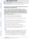 Cover page: Drug and alcohol use among people living with HIV in care in the United States by geographic region