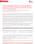 Cover page: Individual Characteristics of Resilience are Associated With Lower‐Than‐Expected Neighborhood Rates of Cardiovascular Disease in Blacks: Results From the Morehouse‐Emory Cardiovascular (MECA) Center for Health Equity Study