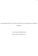 Cover page of Understanding the Impact of of COVID-19 on Minority Groups: Exploring Factors Contributing to Disparities