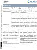 Cover page: Identification of the mechanism of NO reduction with ammonia (SCR) on zeolite catalysts
