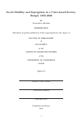 Cover page: Social Mobility and Segregation in a Caste-based Society: Bengal, 1850-2020