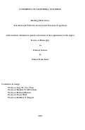 Cover page: Meshing motivations : individual and collective action in the Taiwanese legislature