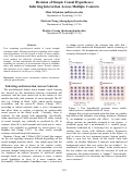 Cover page: Revision of Simple Causal Hypotheses: Inferring Interaction Across Multiple Contexts