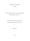 Cover page: A Story of Distributed Leadership at a Turnaround High School: Identifying Settings and Practices