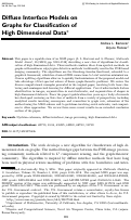 Cover page: Diffuse Interface Models on Graphs for Classification of High Dimensional Data