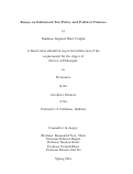 Cover page: Essays on Behavioral Tax Policy and Political Violence