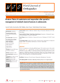 Cover page: Erratum: Rates of readmission and reoperation after operative management of midshaft clavicle fractures in adolescents.
