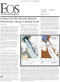 Cover page: Context for the Recent Massive Petermann Glacier Calving Event