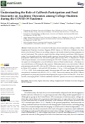 Cover page: Understanding the Role of CalFresh Participation and Food Insecurity on Academic Outcomes among College Students during the COVID-19 Pandemic