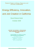 Cover page: Energy efficiency, innovation, and job creation in California