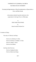 Cover page: Evaluating the Implementation of Drug Decriminalization in Tijuana Mexico: Police and Public Health