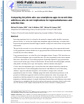 Cover page: Comparing bicyclists who use smartphone apps to record rides with those who do not: Implications for representativeness and selection bias